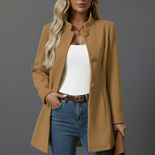 Hallie | Women's Button-Down A-Line Coat
