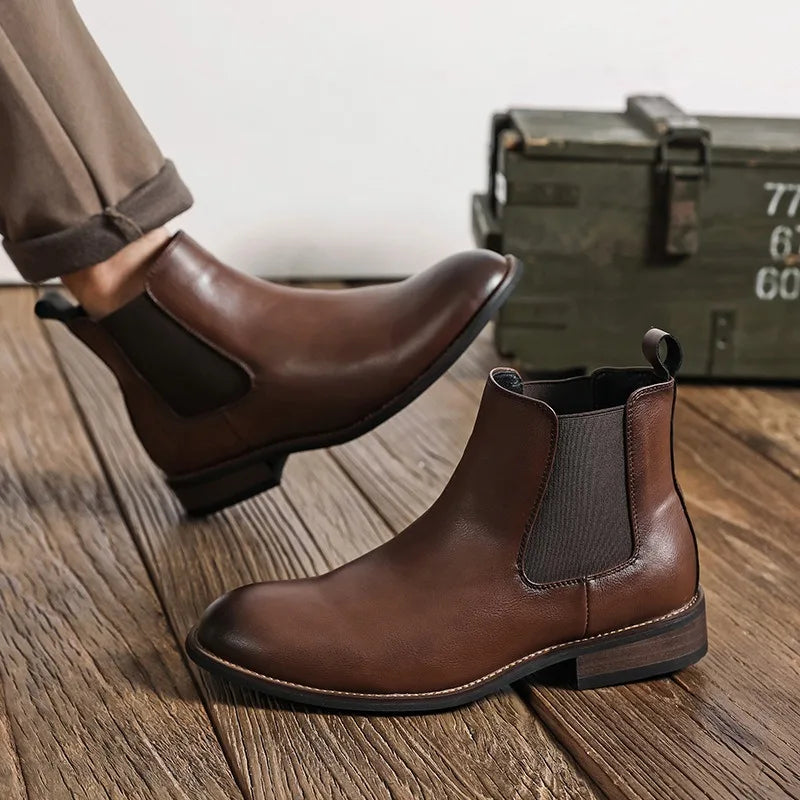 Radcliffe - Genuine Leather Chelsea Boots